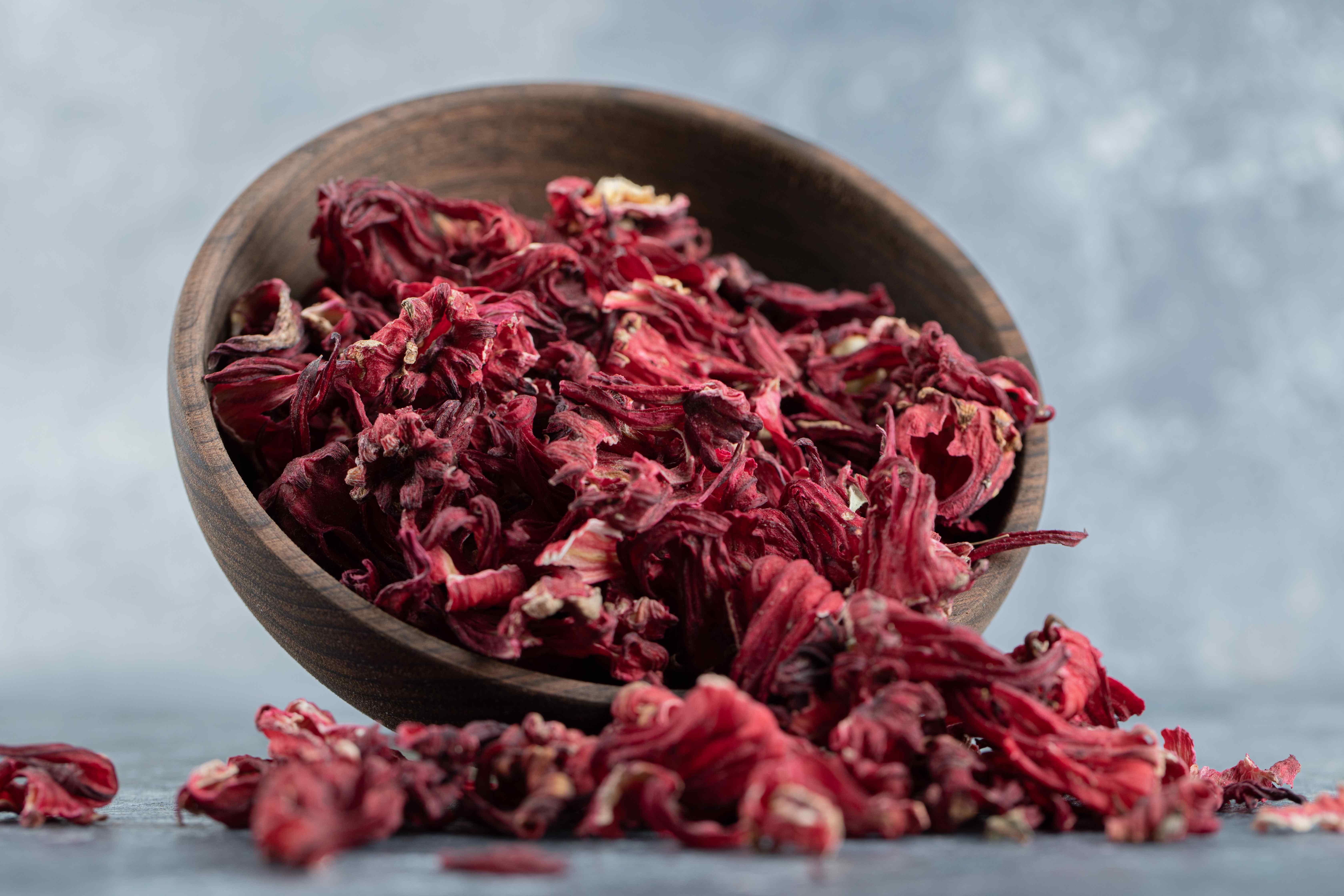 Premium dried hibiscus petals (roselle) from Uttar Pradesh, India ready for international export
